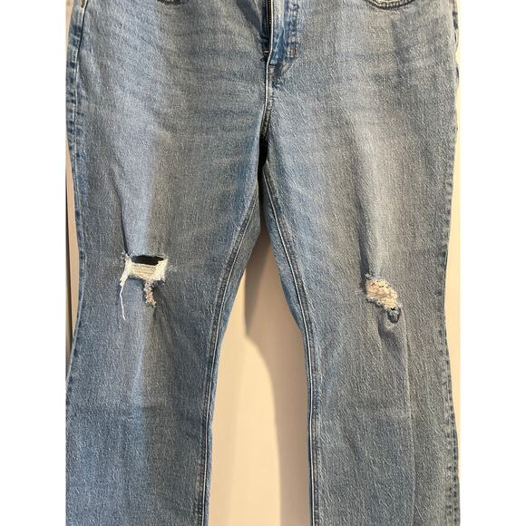 J Crew 9" Billie Demi Boot Crop Light Wash Jeans Size 32 NWT Cropped Kick Leg - Picture 5 of 13